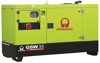 Дизельный генератор Pramac GSW35Y в кожухе